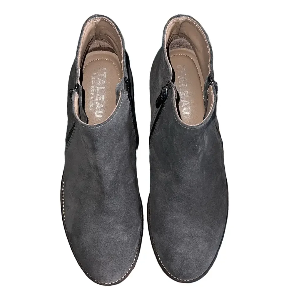 Italeau Foliana Gray Ankle Booties Made In Italy Size 39